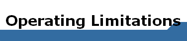 Operating Limitations